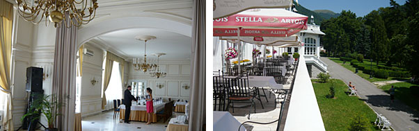 Restaurant nunta hotel Palace Sinaia interior si exterior 